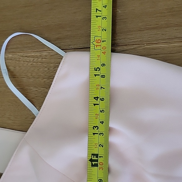 Lulus Forevermore Soft Pink Skater Dress Medium High Neck - Picture 8 of 10